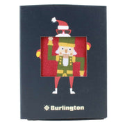 Burlington X-Mas 2 Pack Gift Box Socks - Maroon Red/Green