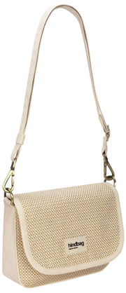 Hindbag Margault Woven Shoulder Bag - Nude Beige