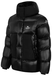 Helvetica Mountain Pioneers Pinto 2 Hooded Down Jacket - Black