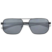 CAT Angled Double Bridge Sunglasses - Black