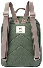 Roka Hampton Small Cotton Canvas Backpack - Willow Green