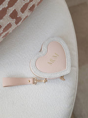 Stackers Heart Travel Mum Jewellery Box - Blush/Gold