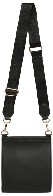 Alice Wheeler London Bloomsbury Crossbody Bag - Black/Leopard