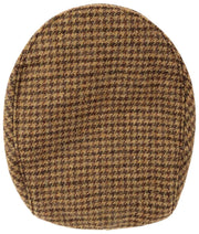 Dents Blashford Tweed Flat Cap  - Chestnut Brown