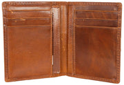Dents Itchen Passcase Card Holder Wallet - Cognac Brown