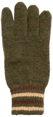 Dents Salcombe Rib Knit Gloves - Olive Green