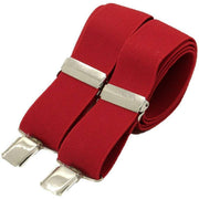 David Van Hagen Standard 35mm Braces - Red/Silver