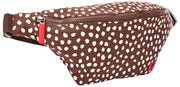 Roka Mill Hill Cotton Canvas Bum Bag - Brown Dot