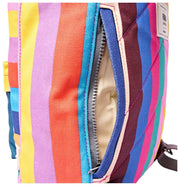 Roka Hampton Small Cotton Canvas Backpack - Wide Multi Stripe