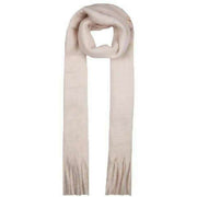 Dents Blanket Tassel Scarf - Ivory White