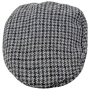 Dents Blashford Tweed Flat Cap  - Charcoal Grey