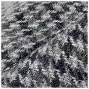 Dents Blashford Tweed Flat Cap  - Charcoal Grey