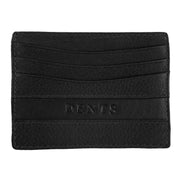 Dents Clyde Leather RFID Blocking Card Holder - Black