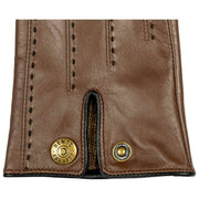 Dents Colette Touchscreen Leather Gloves - Chestnut Brown