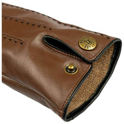 Dents Colette Touchscreen Leather Gloves - Chestnut Brown