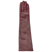 Dents Demi Long Leather Gloves - Damson Burgundy