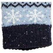 Dents Fair Isle Jacquard Design Knitted Gloves - Cornflower Blue