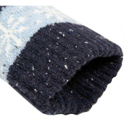 Dents Fair Isle Jacquard Design Knitted Gloves - Cornflower Blue