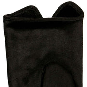 Dents Faux Suede Button Gloves - Black/Black