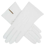 Dents Felicity Three-Point Silk Lined Leather Gloves - Pearl Cream