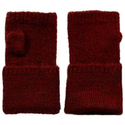 Dents Fingerless Knitted Wrist Warmers - Burgundy