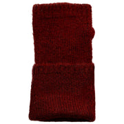 Dents Fingerless Knitted Wrist Warmers - Burgundy