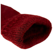 Dents Fingerless Knitted Wrist Warmers - Burgundy