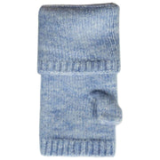 Dents Fingerless Knitted Wrist Warmers - Pale Blue
