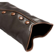 Dents Margot Wool-Lined Leather Gloves - Mocca Brown/Cognac