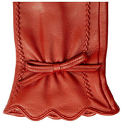 Dents Mosie Touchscreen Leather Gloves - Berry Red
