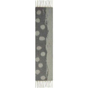 Dents Reversible Spotty Blanket Tassel Scarf - Dove/Slate Grey