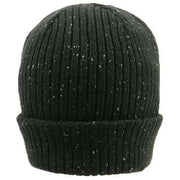 Dents Ribbed Knit Beanie Hat - Olive Green