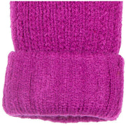 Dents Ribbed Knit Gloves - Orchid Purple