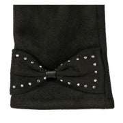 Dents Touchscreen Velour-Lined Faux Suede Gloves - Black