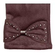 Dents Touchscreen Velour-Lined Faux Suede Gloves - Mocca Brown