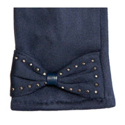 Dents Touchscreen Velour-Lined Faux Suede Gloves - Navy