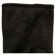 Dents Velour Lined Faux Suede Bow Gloves - Black/Black