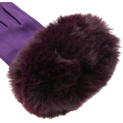 Dents Velour Lined Faux Suede Touchscreen Gloves - Amethyst