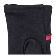 Dents Zebra Print Touchscreen Velour-Lined Gloves - Black