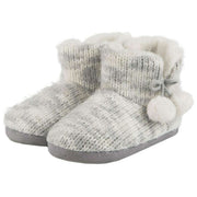 totes-toasties-space-dye-knitted-boot-slippers---grey-34475761