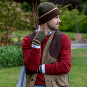 Dents Salcombe Rib Knit Gloves - Olive Green