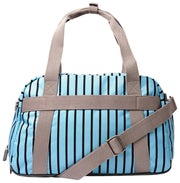 Roka Gatwick Small Recycled Canvas Duffle Bag - Blue Stripe