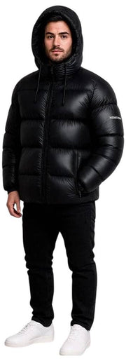 Helvetica Mountain Pioneers Edge Hooded Down Jacket - Black