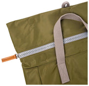 Roka Canfield B Medium Recycled Nylon Backpack - Chive Green