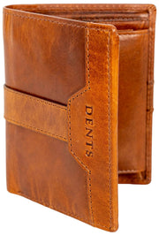 Dents Itchen Passcase Wallet - Cognac Brown