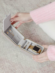 Stackers Travel Jewellery and Watch Box - Taupe