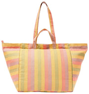 Roka Marylebone Large Cotton Canvas Oversized Tote Bag - Faded Multi Stripe