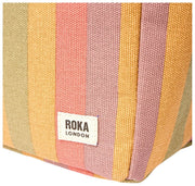 Roka Hampstead Cotton Canvas Lunch Bag - Faded Multi Stripe