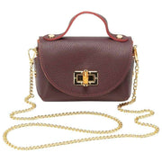 Elie Beaumont Mini Bambou Bag - Burgundy