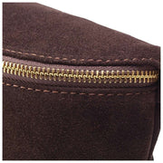 Elie Beaumont Suede Large Sling Bag - Chocolate Brown